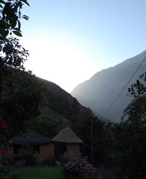 Sunrise over San Juan de Chucho Sunrise over San Juan de Chucho in Colca Canyon, Peru