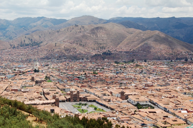 View of Cusco View of Cusco from Sacsayhuaman