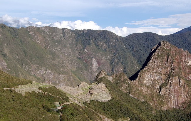 View of Machu Picchu from the Sun Gate View of Machu Picchu from the Sun Gate