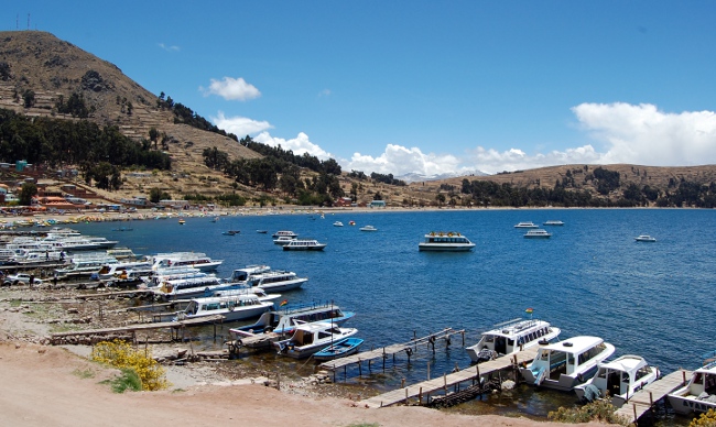 Lake Titicaca from the shores of Copacabana Lake Titicaca from the shores of Copacabana