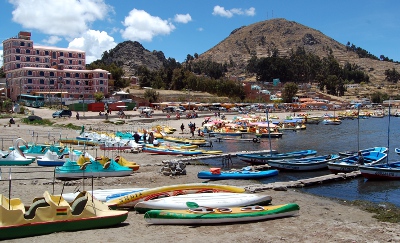 Lake Titicaca from the shores of Copacabana Lake Titicaca from the shores of Copacabana