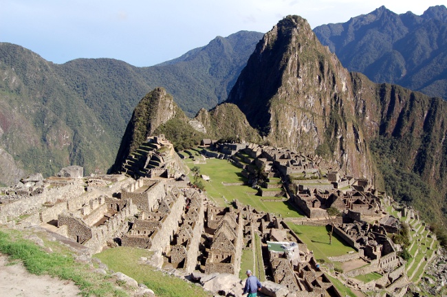 Machu Picchu from guard house Machu Picchu from guard house