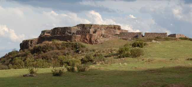Puka Pukara from Tambo Machay Ruins of Puka Pukara from Tambo Machay