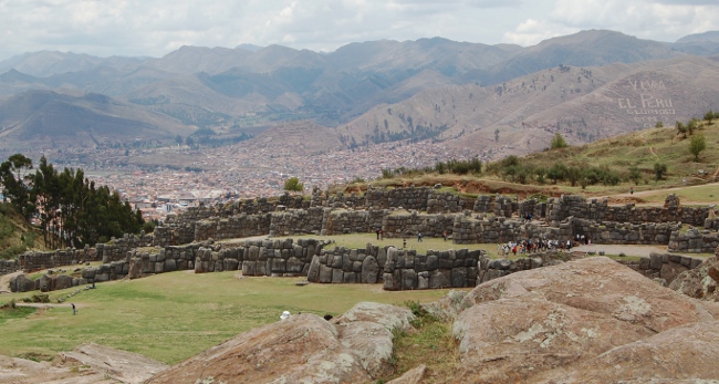 Sacsayhuaman and Cusco The ruins of Sacsayhuaman and Cusco