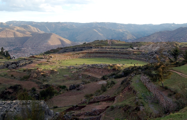 View of Sacsayhuaman and Cusco from the hike back View of Sacsayhuaman and Cusco from the hike back