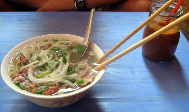 Breakfast, Pho in Hanoi, Vietnam