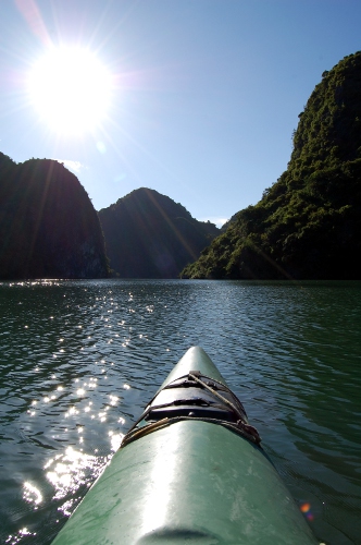 Kayaking in Halong Bay, Vietnam Kayaking in Halong Bay, Vietnam