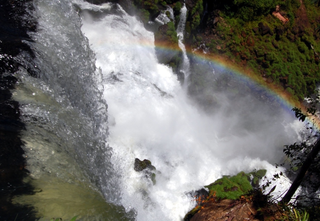 Looking down on Iguazu Falls, Argentina