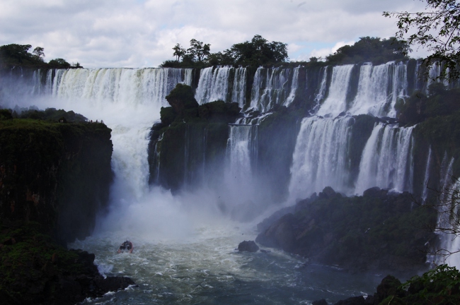 The smaller falls at Iguazu Falls, Argentina