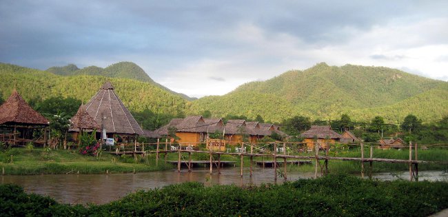 View from Golden Hut in Pai, Thailand