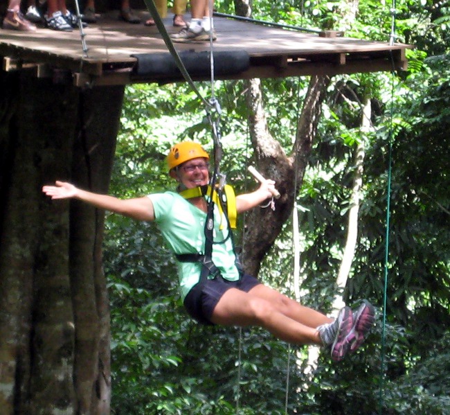 Acting like a kid again, Ziplining in Chiang Mai, Thailand Acting like a kid again, Ziplining in Chiang Mai, Thailand