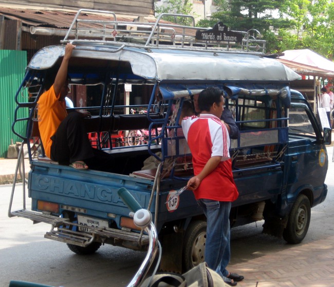 Songthaew in Laos Songthaew in Laos