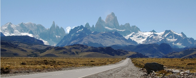 The road to El Chalten, Argentina The road to El Chalten, Argentina