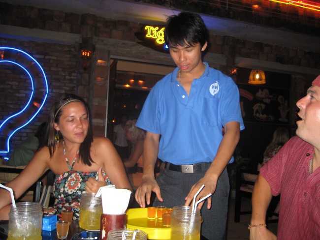 Too many drinks on one table