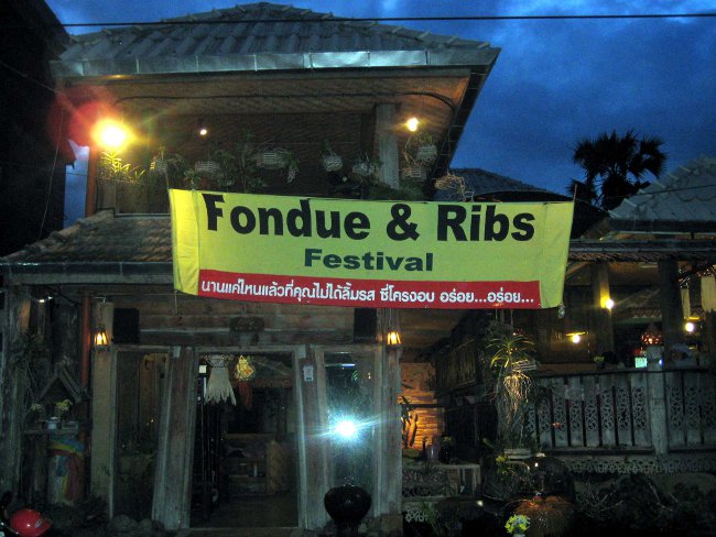 fondue and ribs