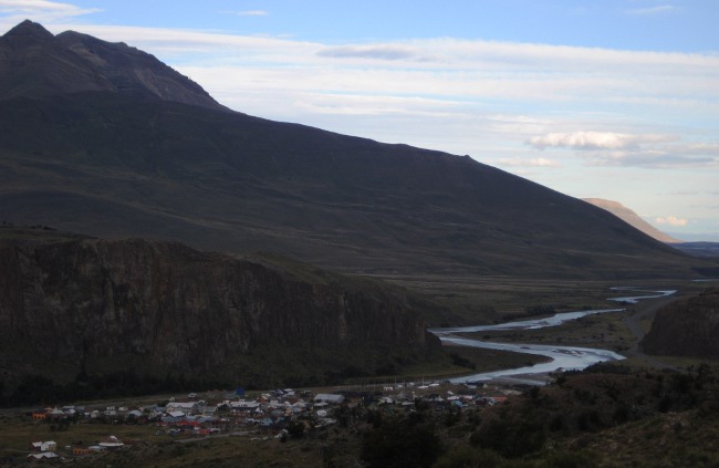 A view of town from the end of the hike