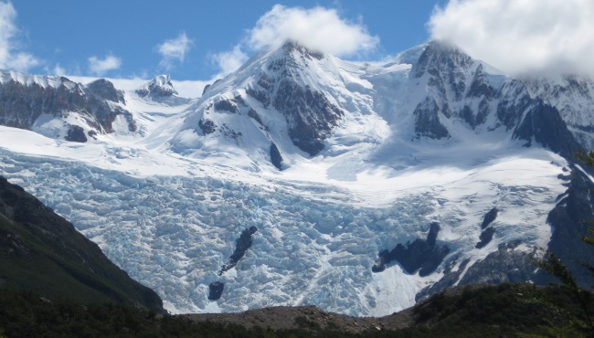 Glaciar Torre-getting closer, El Chalten, Patagonia, Argentina Glaciar Torre-getting closer, El Chalten, Patagonia, Argentina