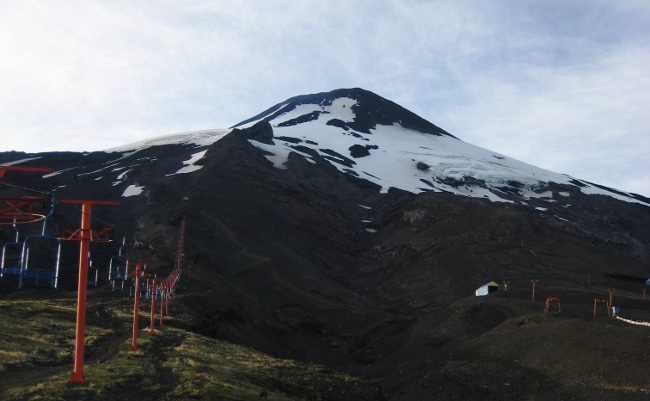 A long way to the top of Volcan Villarrica in Pucon, Chile A long way to the top of Volcan Villarrica in Pucon, Chile