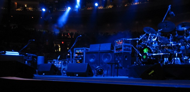 Stage before the Phish Show at Madison Square Garden in New York City