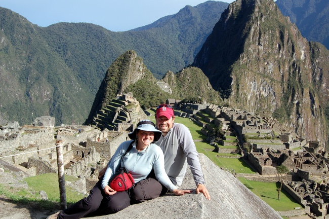 Us in front of Machu Picchu, Peru Us in front of Machu Picchu, Peru