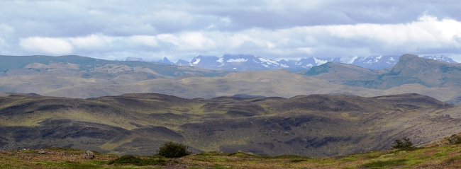Rolling green hills, Torres del Paine, Patagonia, Chile Rolling green hills, Torres del Paine, Patagonia, Chile