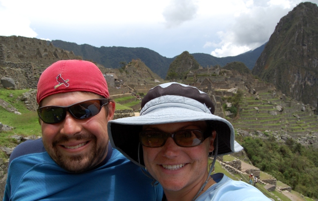 Us at Machu Picchu Us at Machu Picchu
