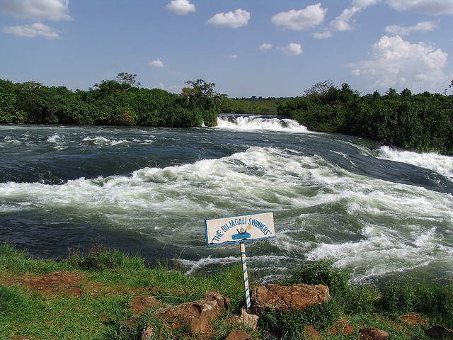 Bujagali Falls in the Nile River, Africa