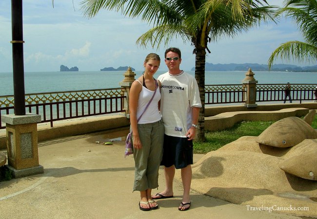 Cam and Nicole in Langawi, Malaysia