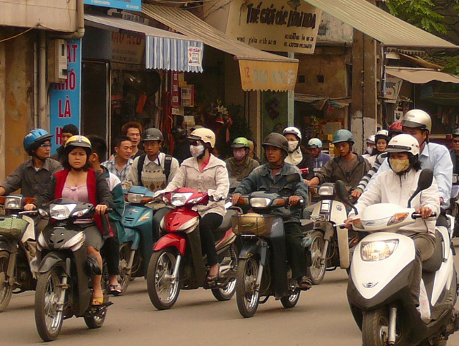 Hanoi Scooter Traffic Hanoi Scooter Traffic