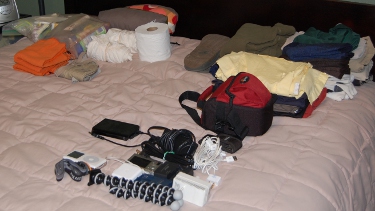 Deciding what to bring and how to pack is alwasy interesting. Deciding what to bring and how to pack is alwasy interesting.