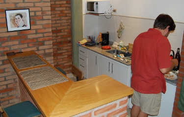 Adam cooking in Buenos Aires apartment Adam cooking in Buenos Aires apartment