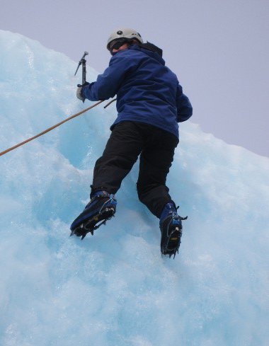 Adam's first climb on Franz Josef Glacier in New Zealand Adam's first climb on Franz Josef Glacier in New Zealand