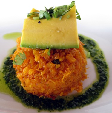 Crab and Rice with Avocado at Crispy y Relleno in San Juan, Puerto Rico