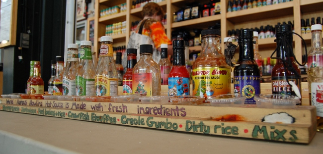 Hot sauce shop at the French Market, New Orleans, Louisiana Hot sauce shop at the French Market, New Orleans, Louisiana