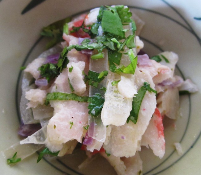 King crab salad at Crispy y Relleno in Pinones, Puerto Rico King crab salad at Crispy y Relleno in Pinones, Puerto Rico