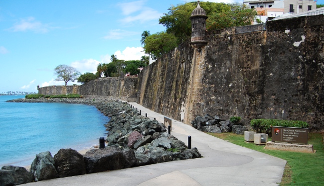Paseo del Morro in Old San Juan, Puerto Rico