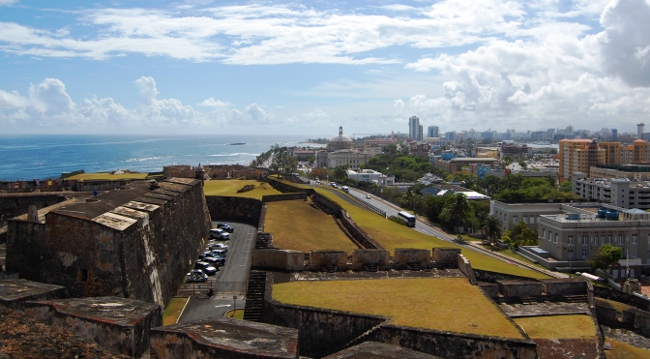 San Cristobal Fort in Old San Juan, Puerto Rico