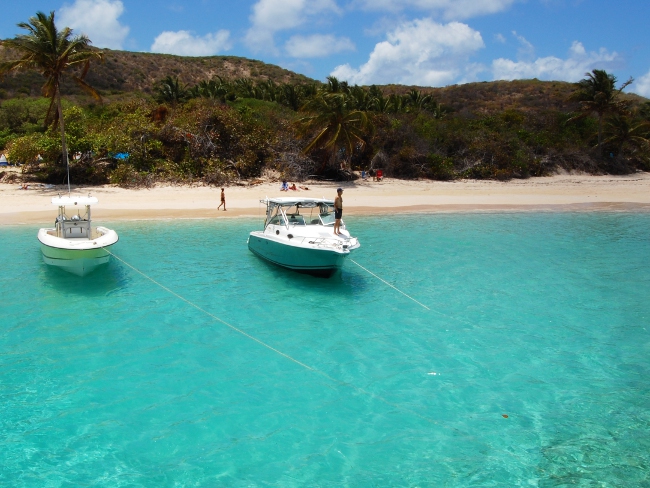 View from the catamaran at Culebra Island, Puerto Rico (1) View from the catamaran at Culebra Island, Puerto Rico (1)