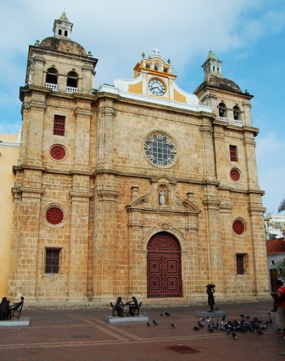 Church in the historic center of Cartagena, Colombia