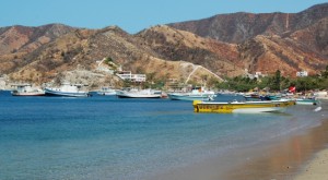 The sleepy fishing village of Taganga