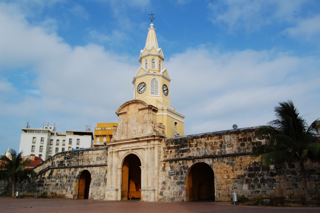 The Clocktower-A main entrance to the historic center of Cartagena, Colombia