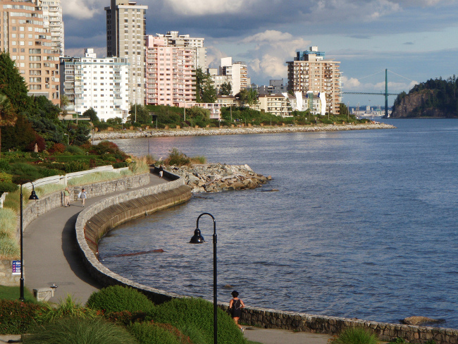 Seawall Path in Vancouver, British Columbia, Canada Seawall Path in Vancouver, British Columbia, Canada